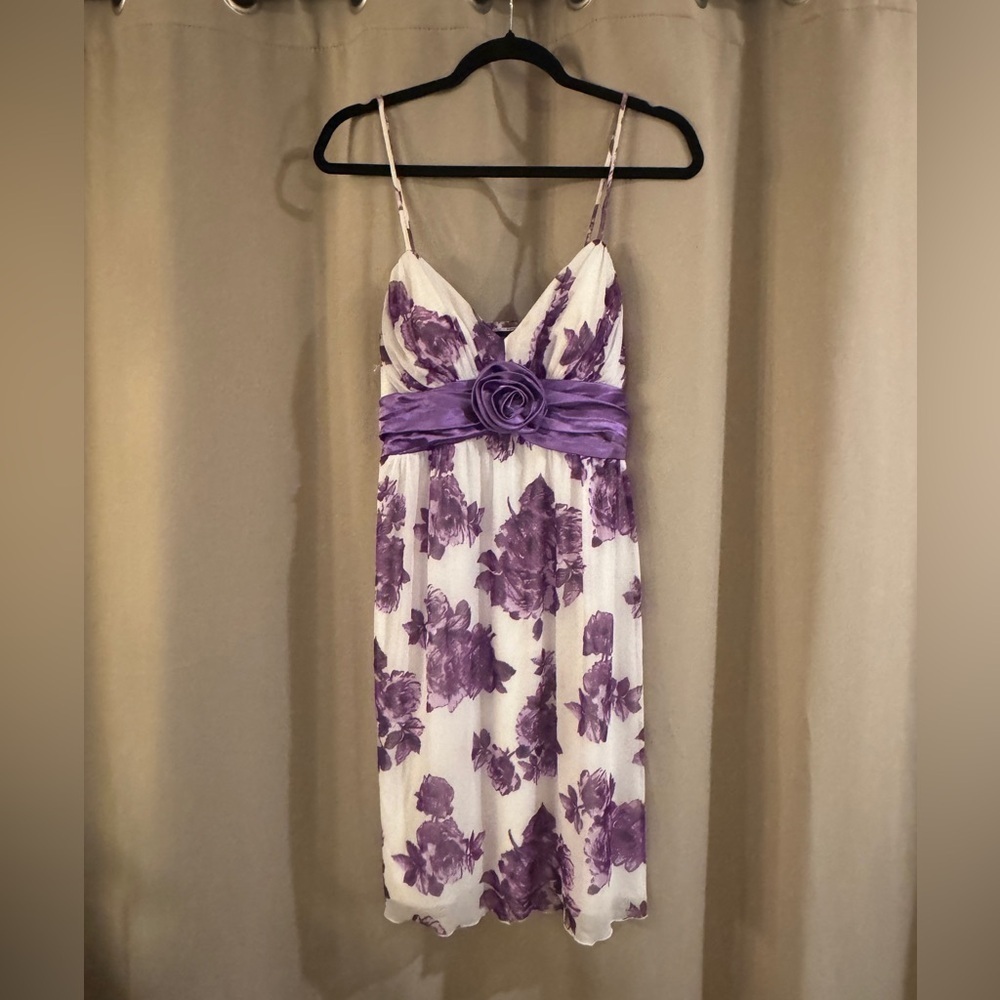 City Triangles Purple and White Dress